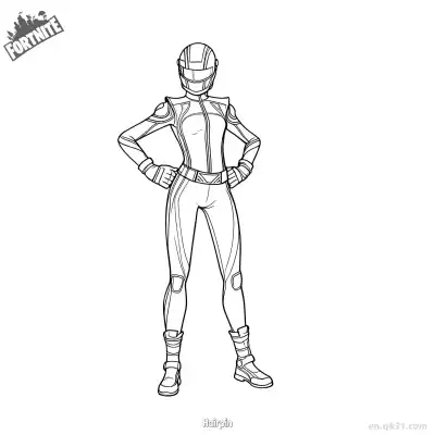 Free printable Hairpin 02 Coloring Page - Free PDF Printable Fortnite Coloring Sheets coloring page